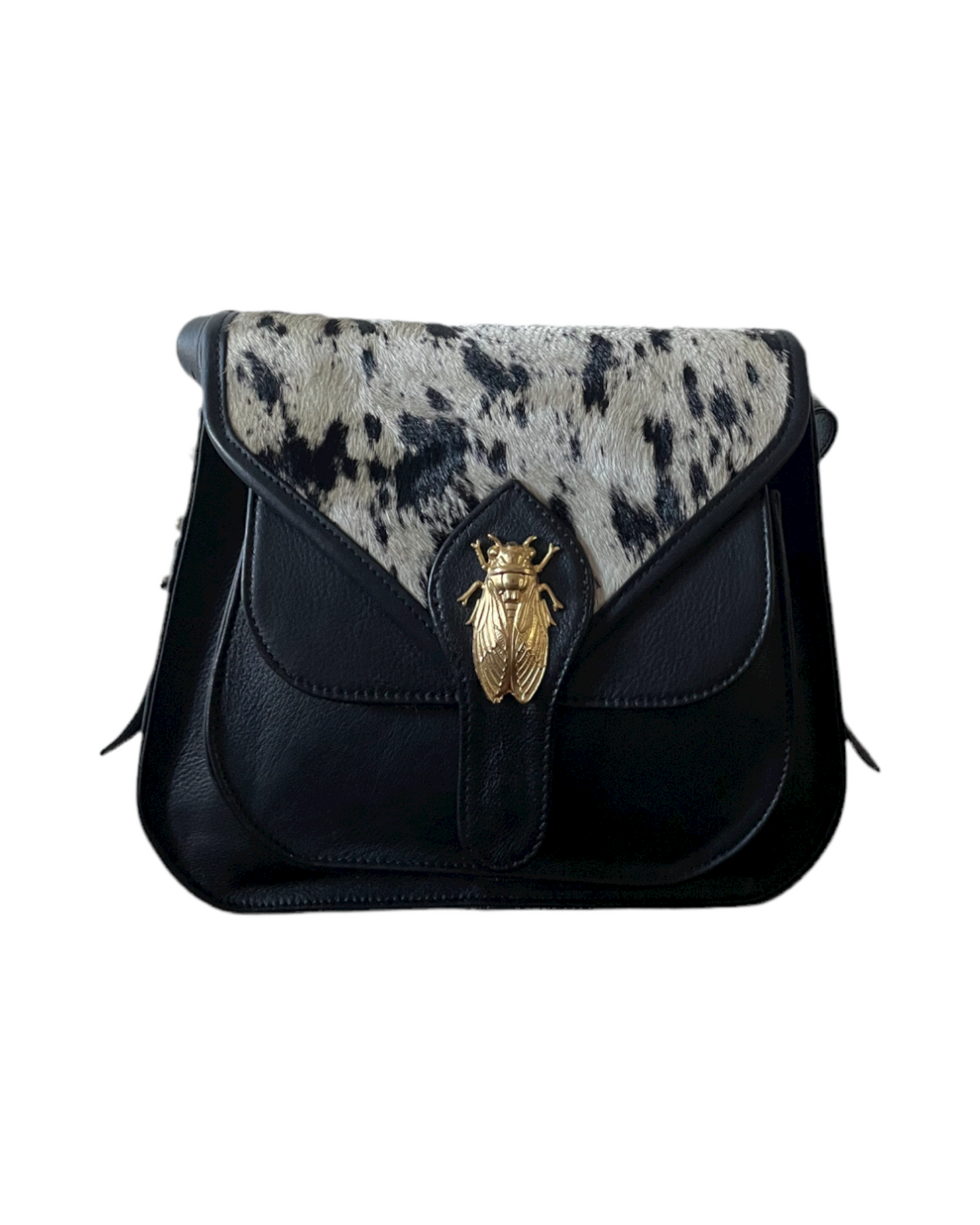 NUMBER 10.A-Cicada Bag Leather Black