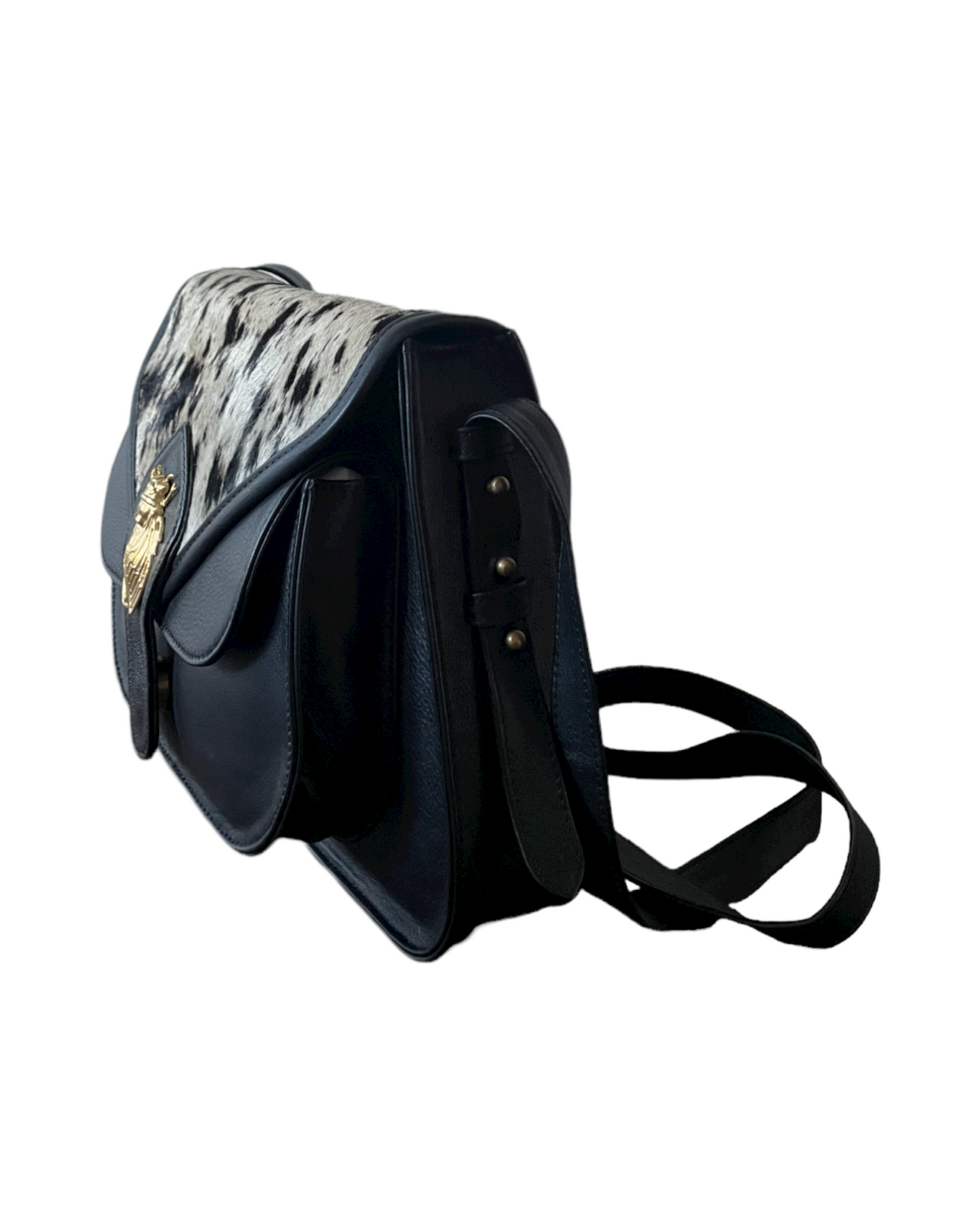 NUMBER 10.A-Cicada Bag Leather Black