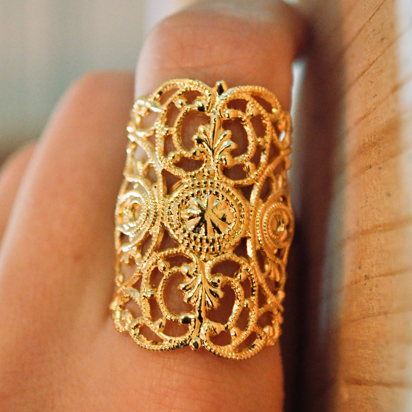 New Gold Lace Ring