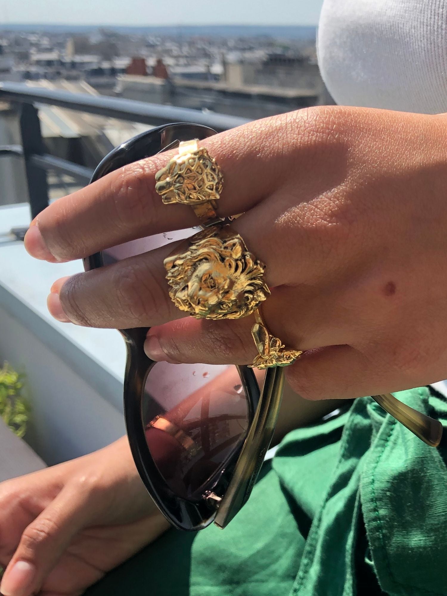 Lion Versace Rings Gold Lion Ring By French Designer Lotta Djossou