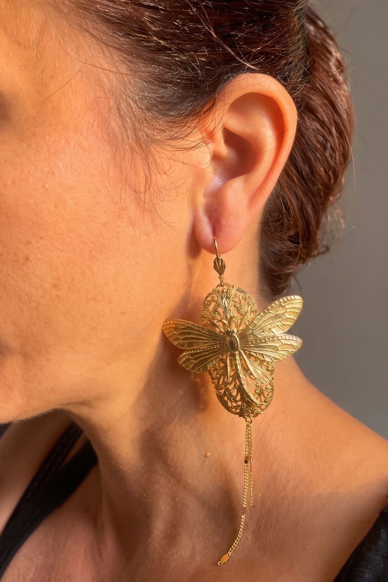 Boucles d'oreilles Ava dorées