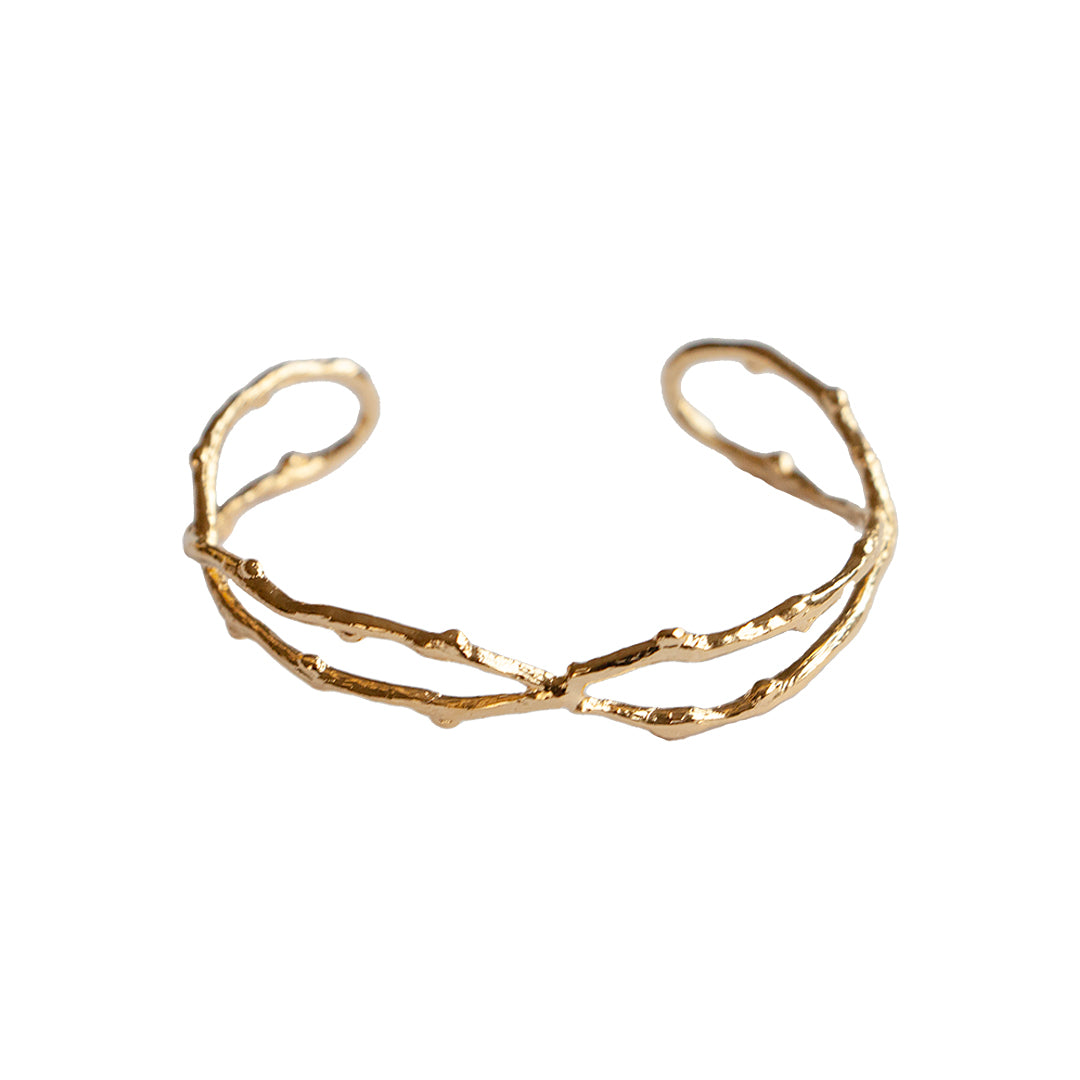 Bracelet double branche doré