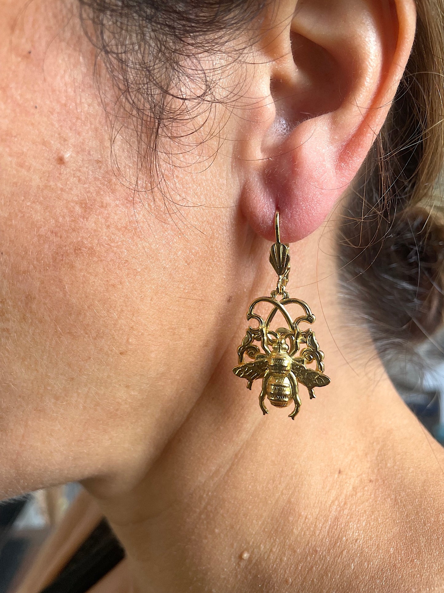 Boucles d'oreilles Dorées Charly Bee