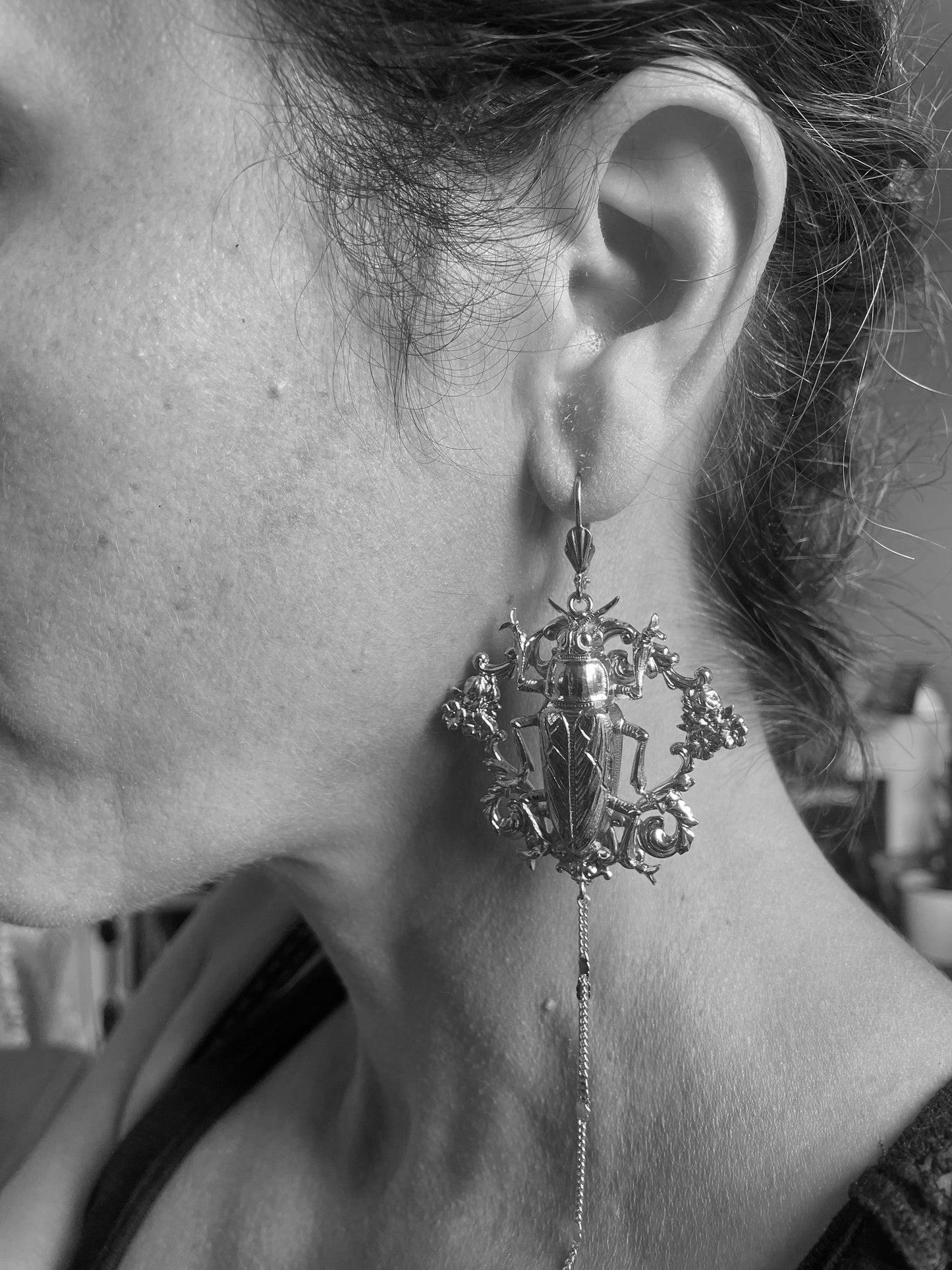 Boucles d'oreilles Maa Argentées