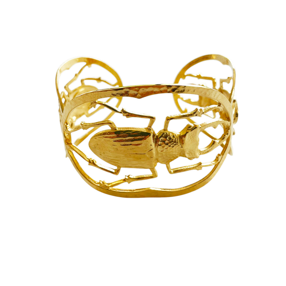 Manchette scarabées Maddie doré