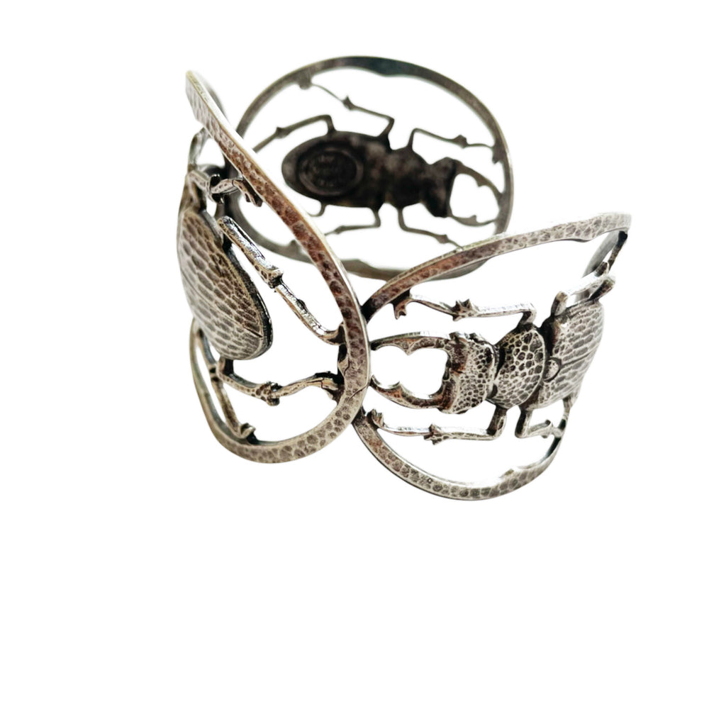 Bracelet Manchette 4 Scarabée Maddie argenté