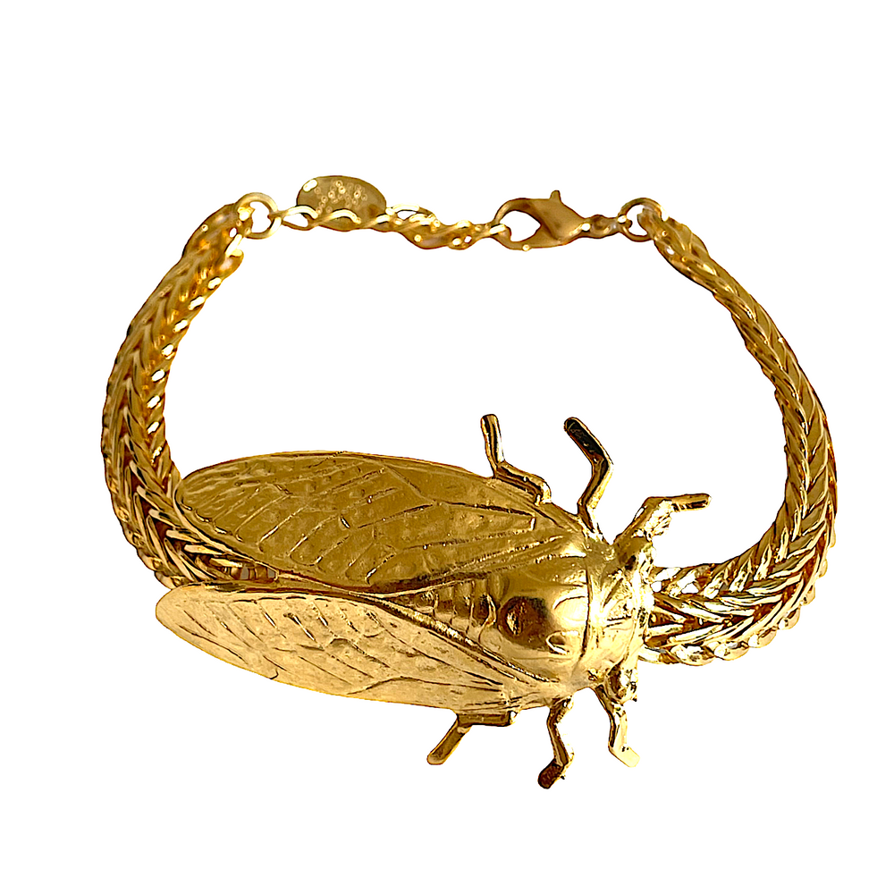 Bracelet Cigale doré