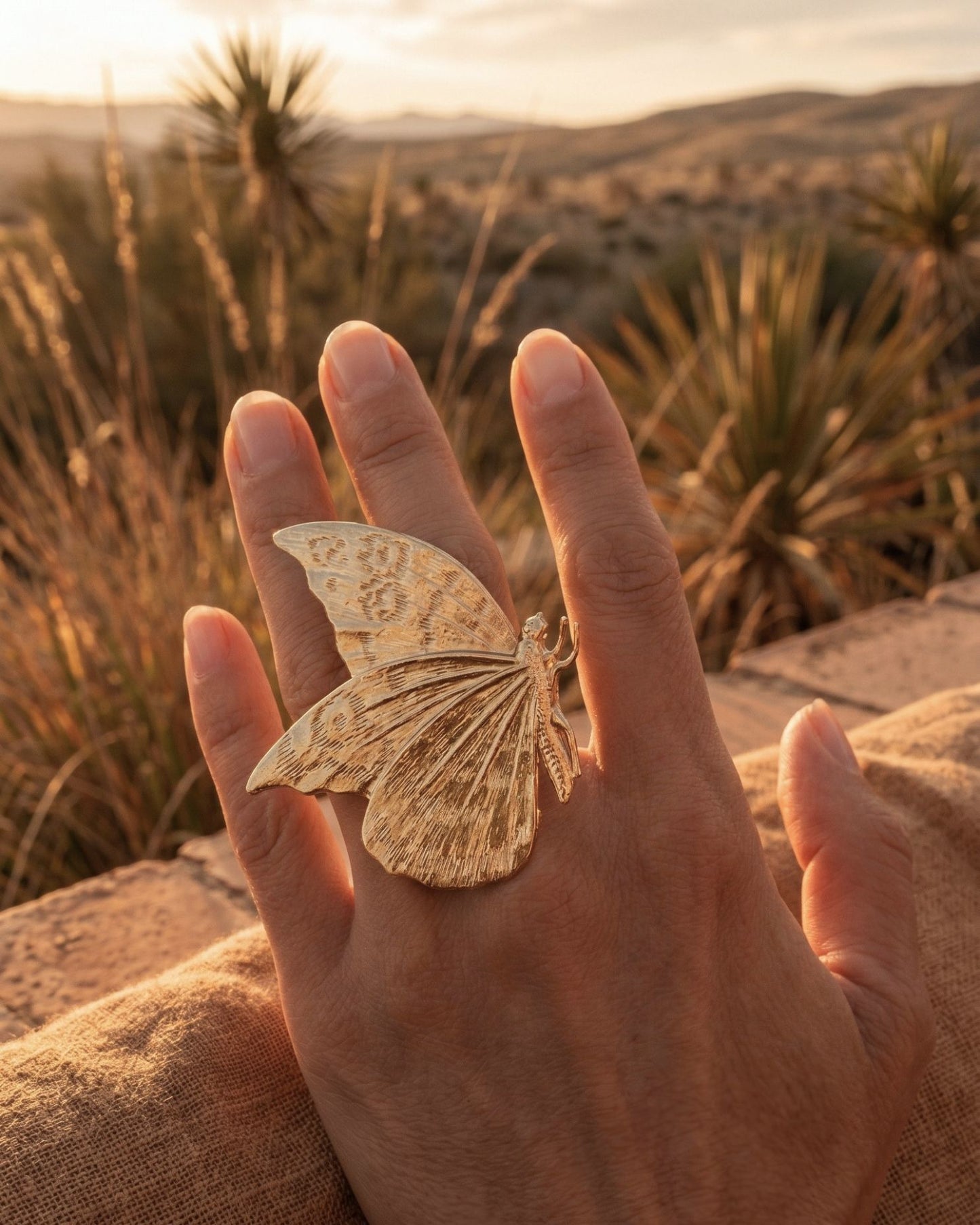 Bague Papillon Macey Dorée