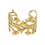 gold seaweed inspired bracelet