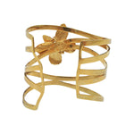 back of gold Ribbon butterfly bracelet