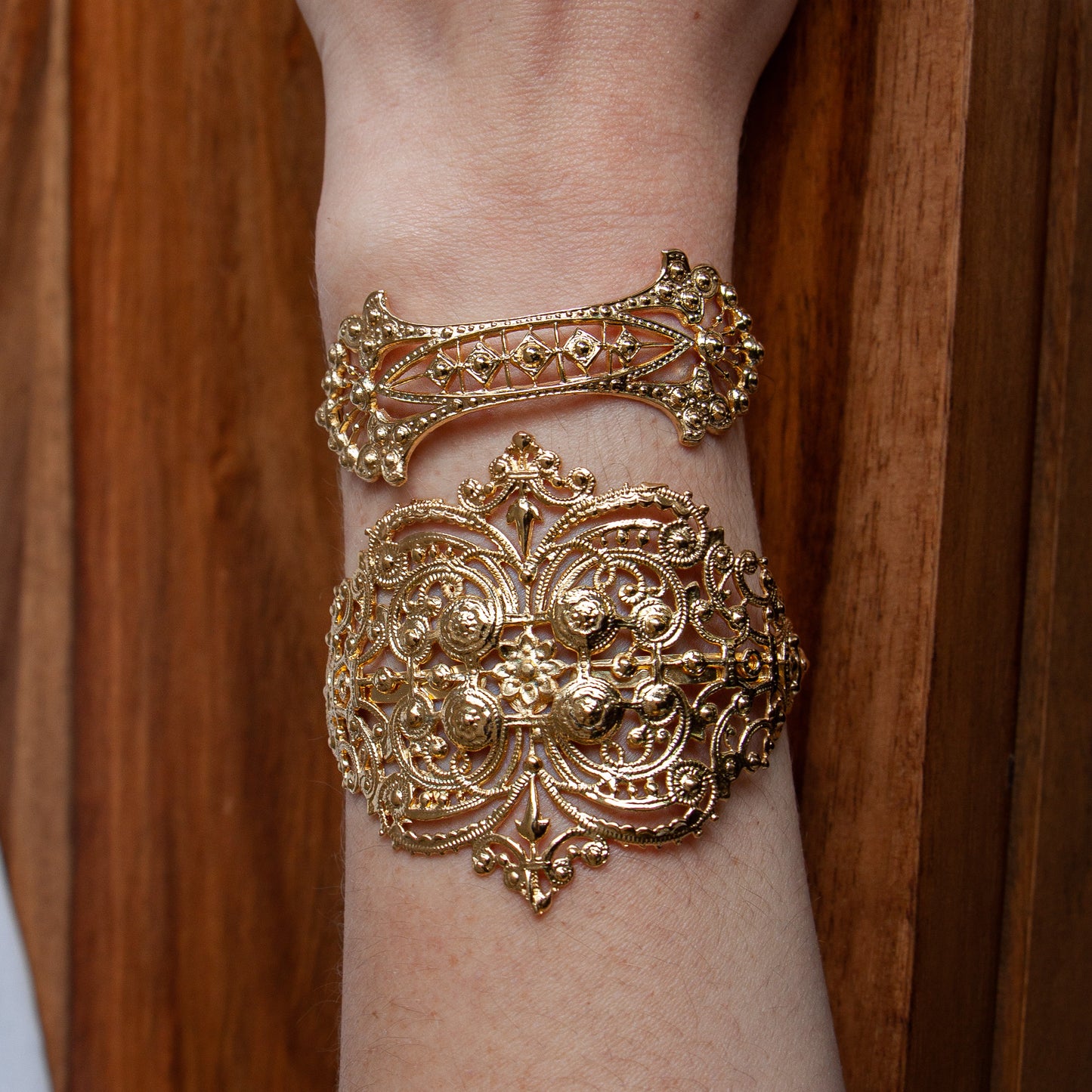 Filigree Gold Bracelet Lotta Djossou Paris