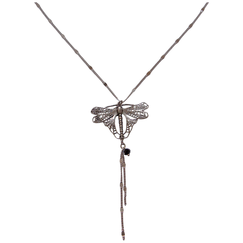 9923635 Karneol-Amethyst-Collier Insekt Jugendstil L42cm 925er 9923635 Karneol-Amethyst-Collier Insekt Jugendstil L42cm 925er