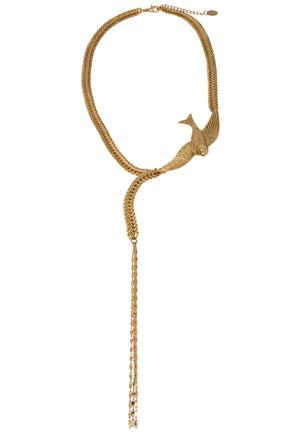 
                  
                    Collier Cravate Bird Doré
                  
                