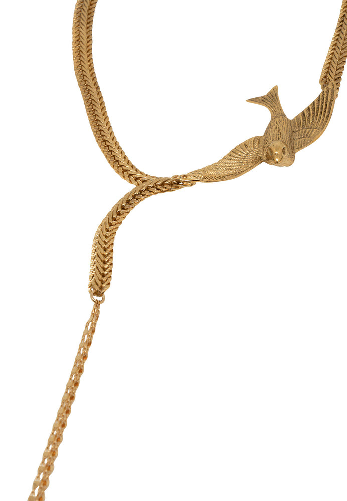 
                  
                    Collier Cravate Bird Doré
                  
                